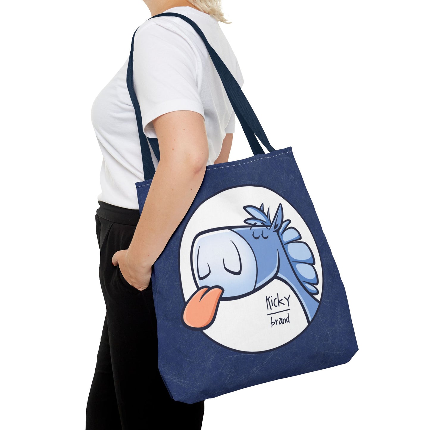 Kicky Brand Tote Bag - Cobalt