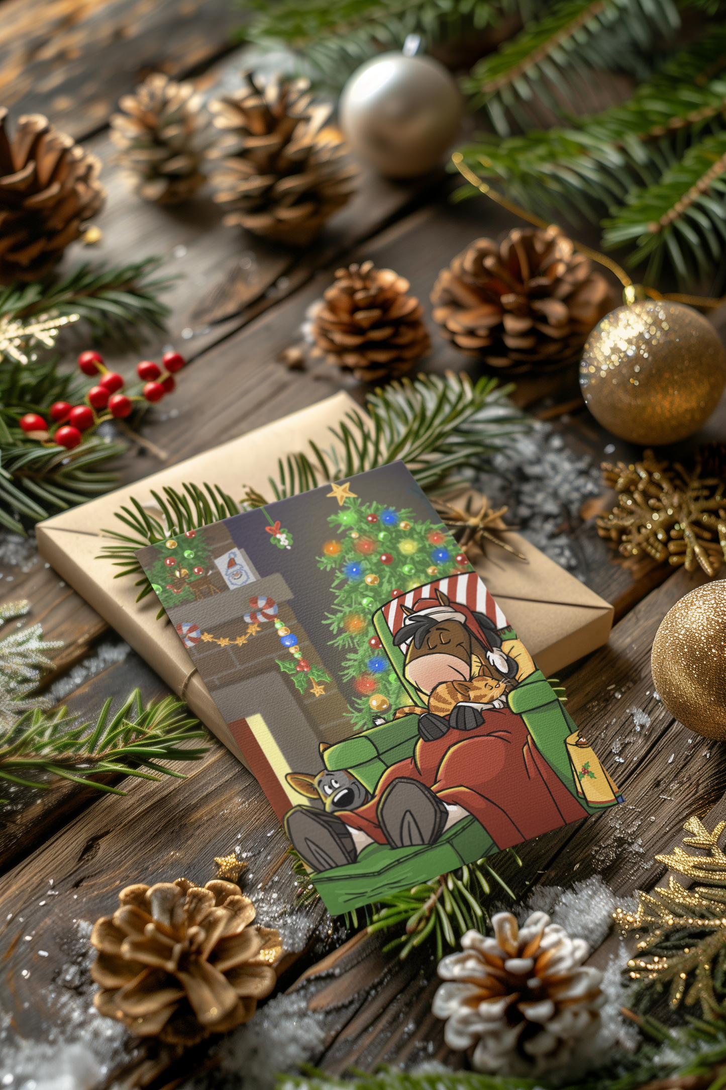 Night Before Horsemas Greeting Cards (5 Pack)