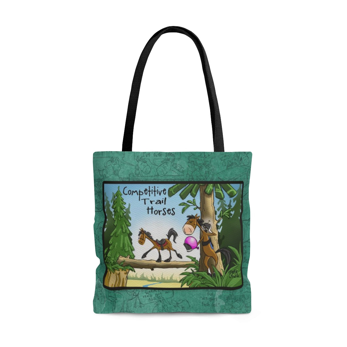 Competitive Trail Horse Tote Bag