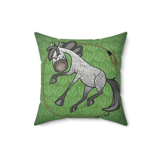 Sport Horse Roper Throw Pillow