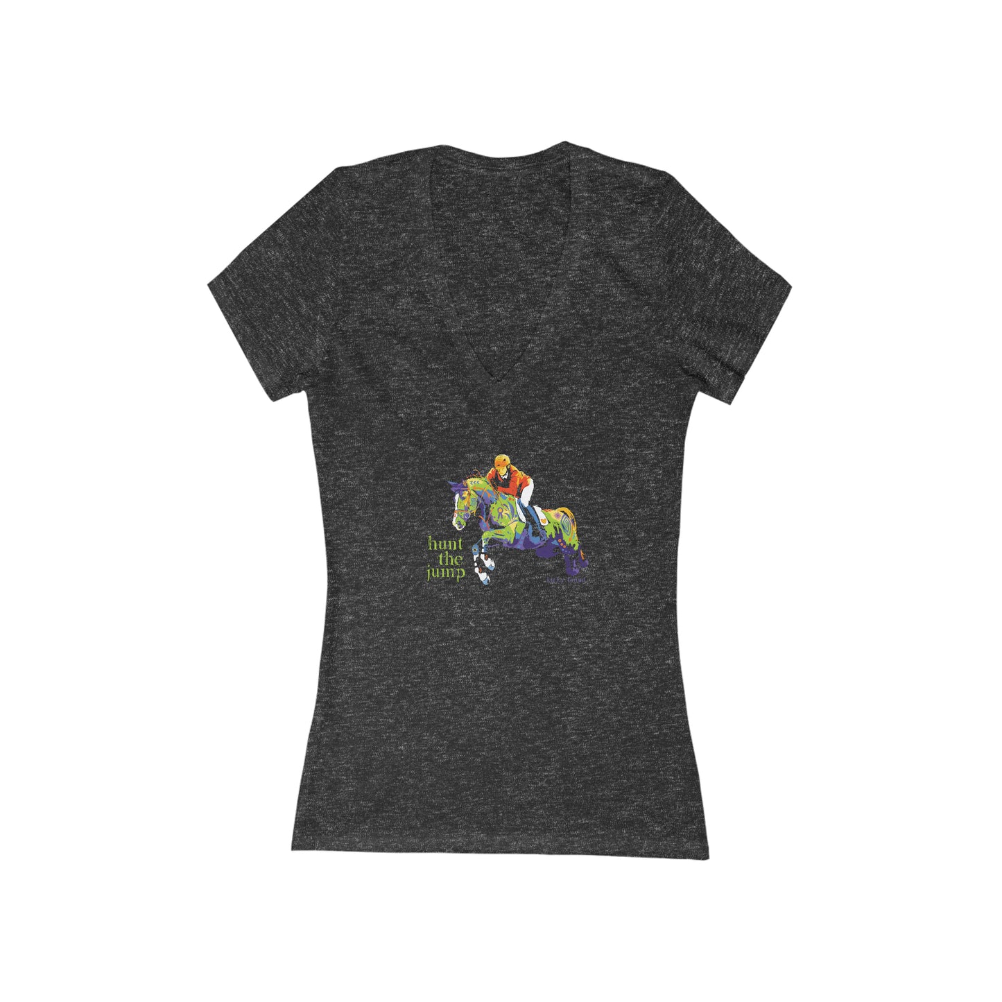 Hunt the Jump Ladies V-Neck Tee