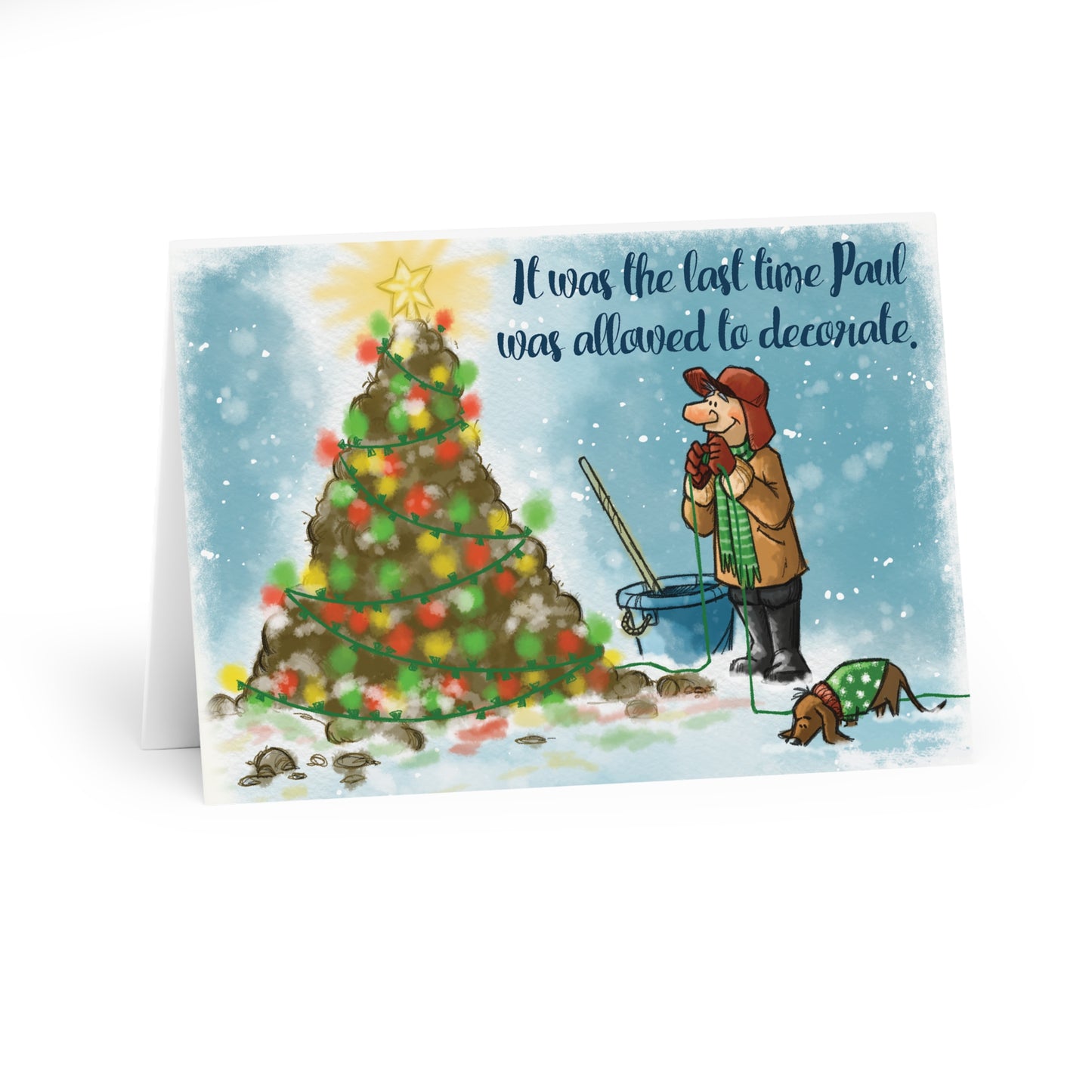 Unusual Christmas Tree Greeting Cards (5 Pack)