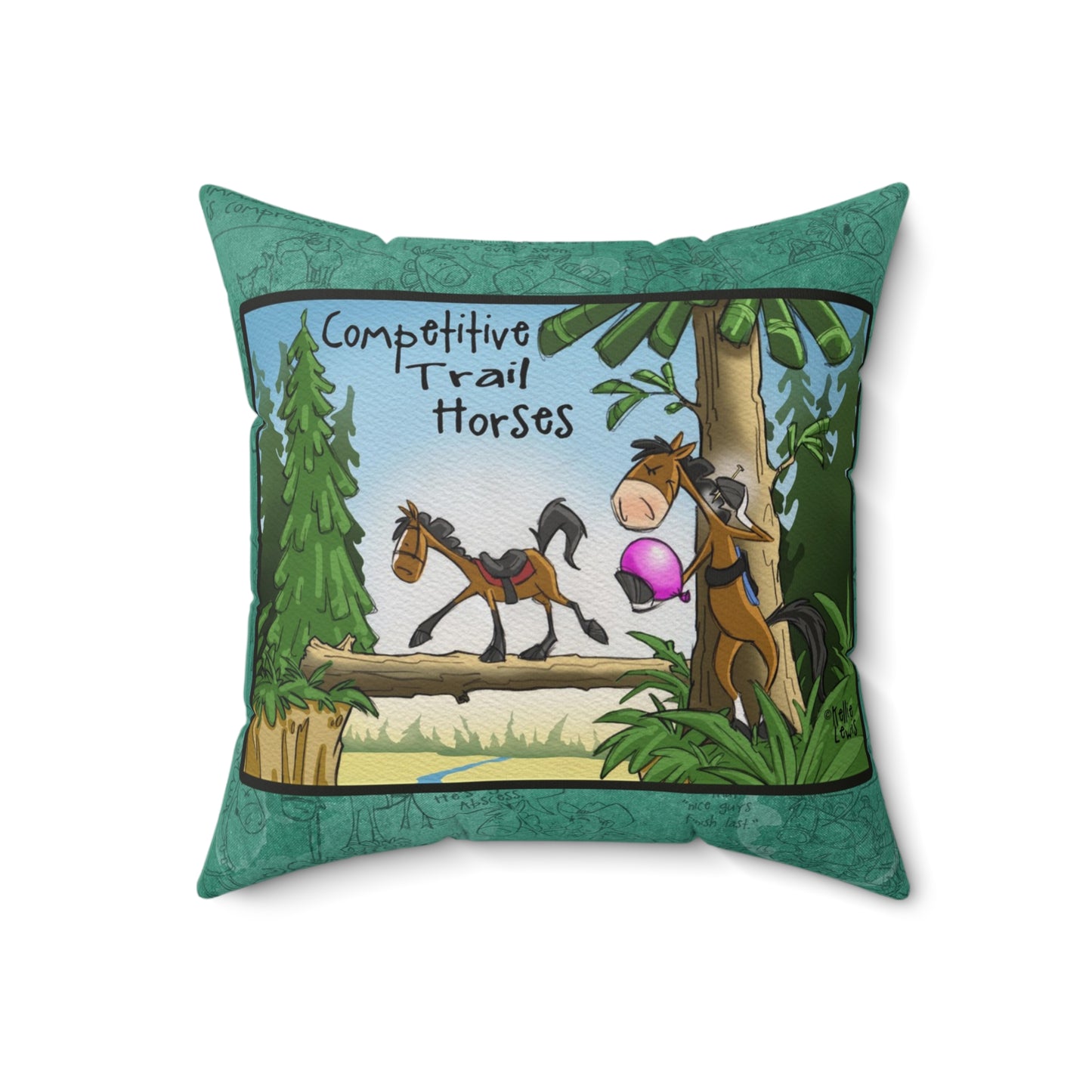 Competitive Trail Horse Pillow