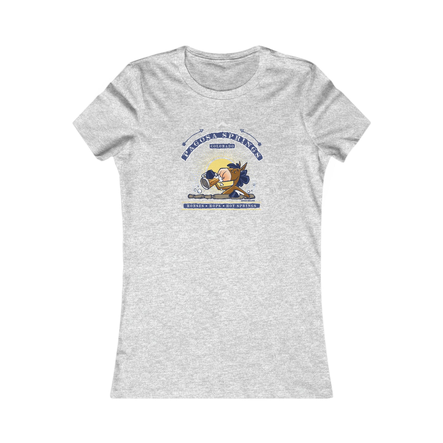 Horses, Hops, & Hot Springs Ladies Tee