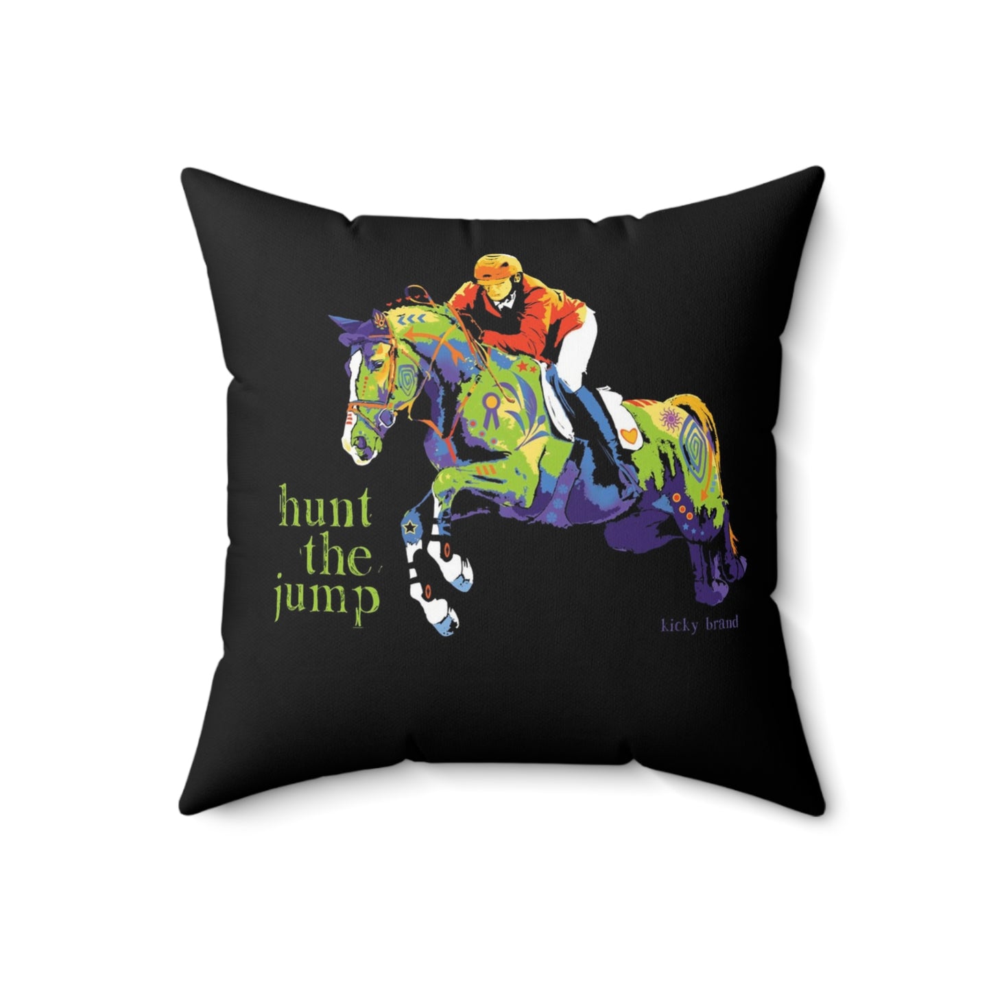 Hunt the Jump Throw Pillow