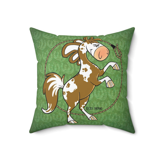 Sport Horse Stallion Throw Pillow