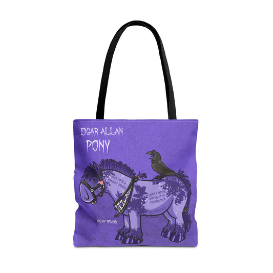 Edgar Allan Pony Tote Bag