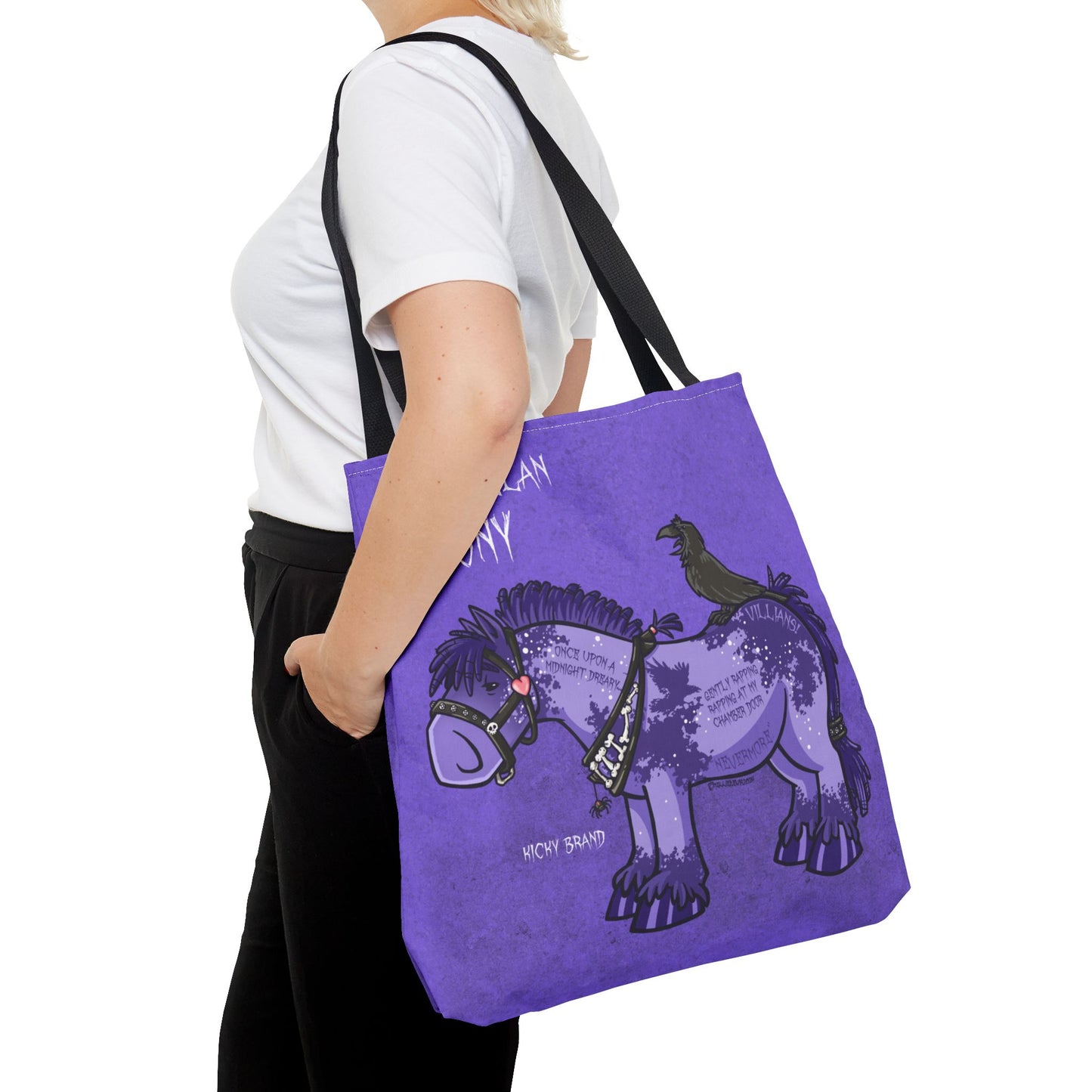 Edgar Allan Pony Tote Bag