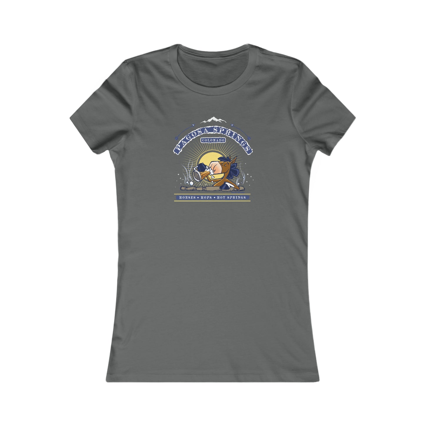 Horses, Hops, & Hot Springs Ladies Tee