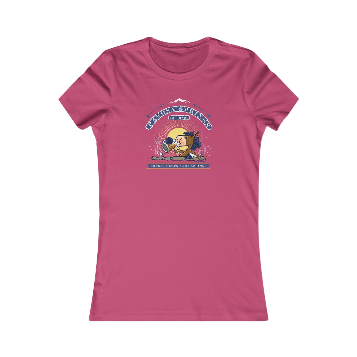 Horses, Hops, & Hot Springs Ladies Tee