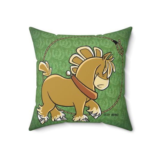 Sport Horse Draftie Throw Pillow