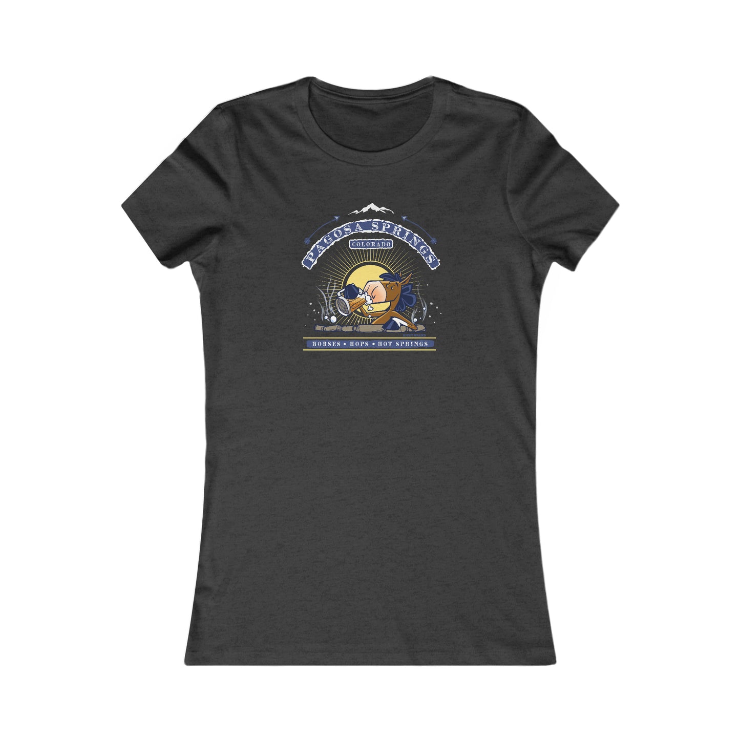 Horses, Hops, & Hot Springs Ladies Tee