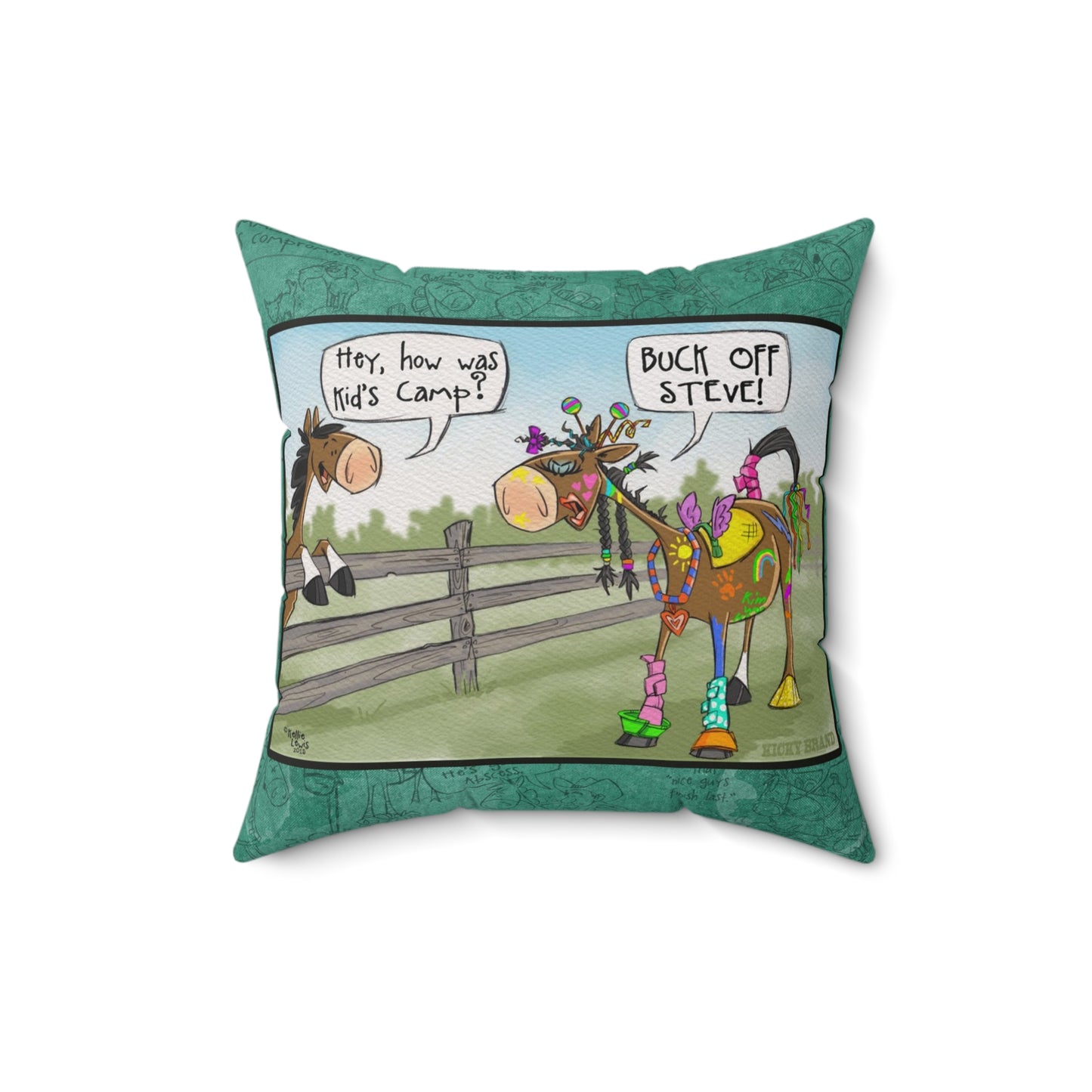 Horse Camp Pillow