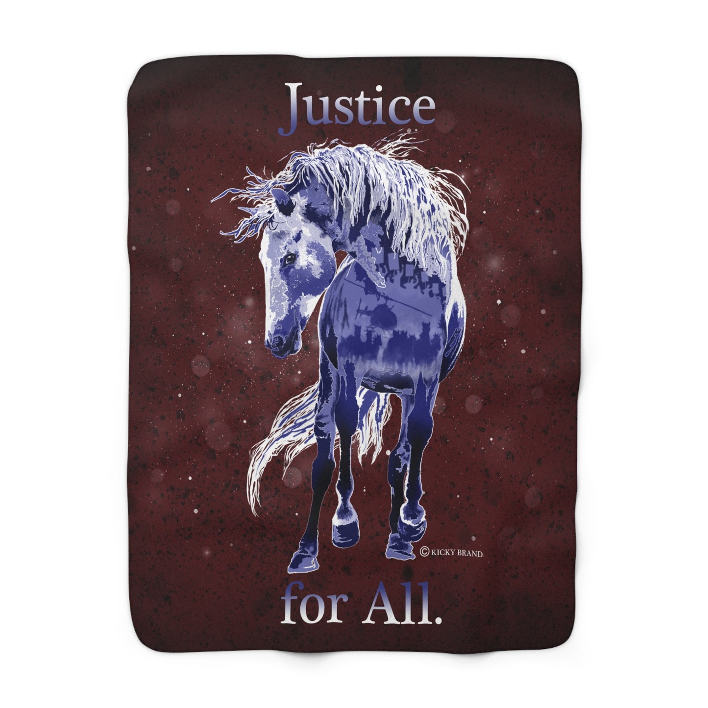 Justice for All Sherpa Fleece Blanket