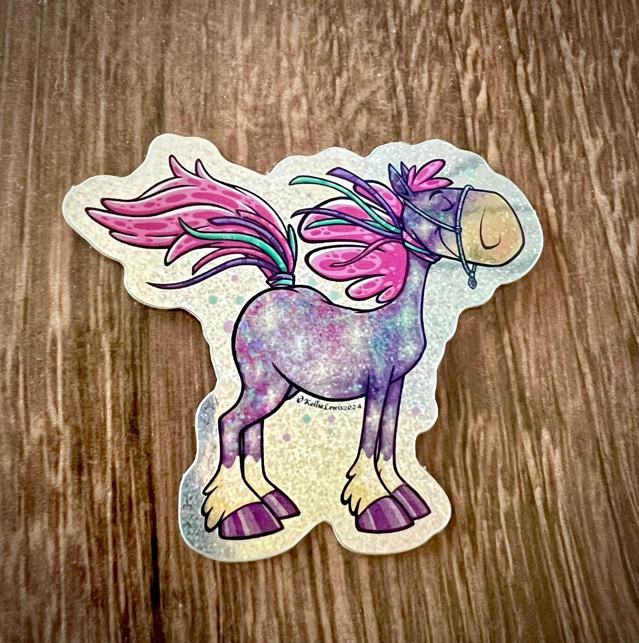 Bejeweled Horse Sticker