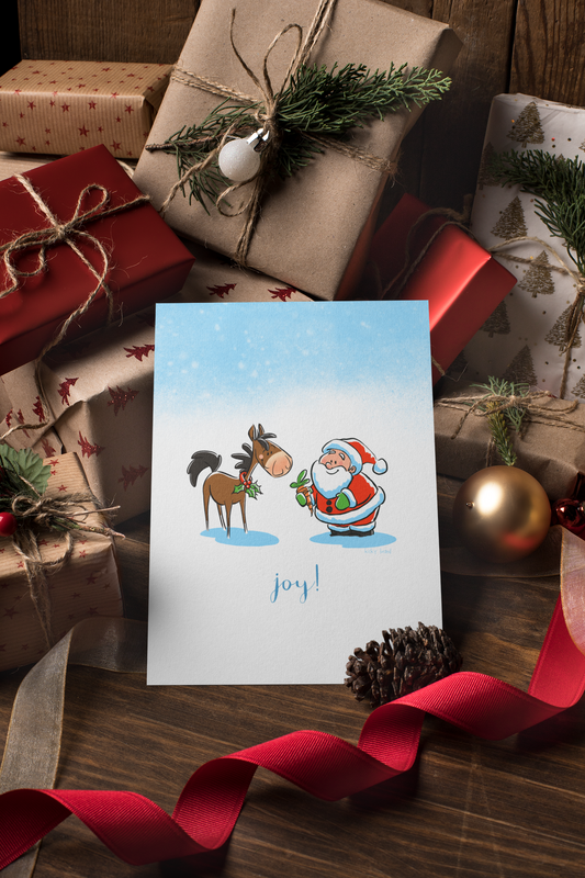 Joy to the Horse Greeting Cards (5 Pack)