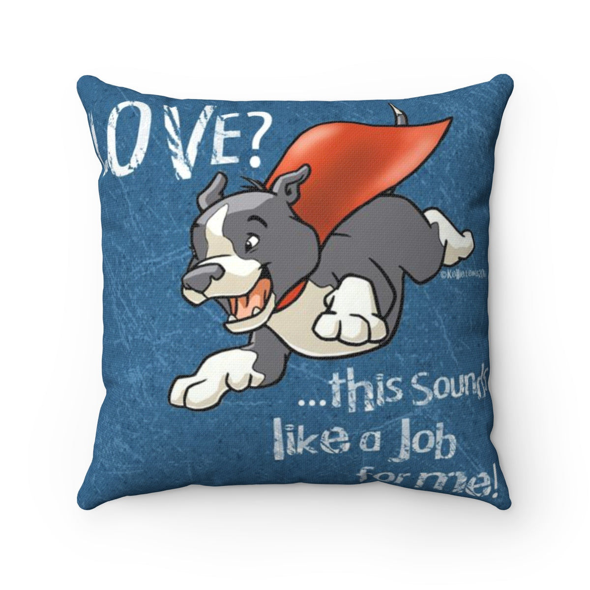 Dog Hero Throw Pillow