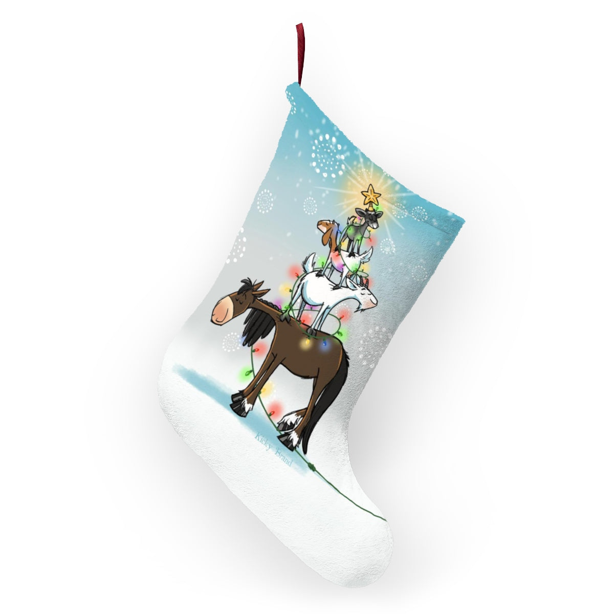 Merry Goatmas Christmas Stocking