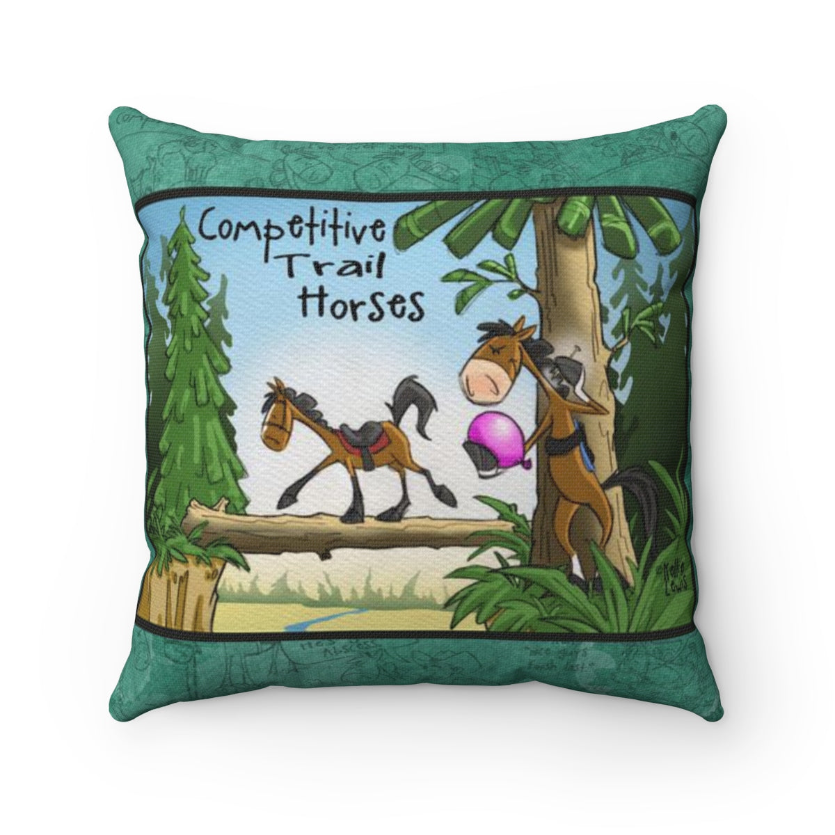 Competitive Trail Horse Pillow