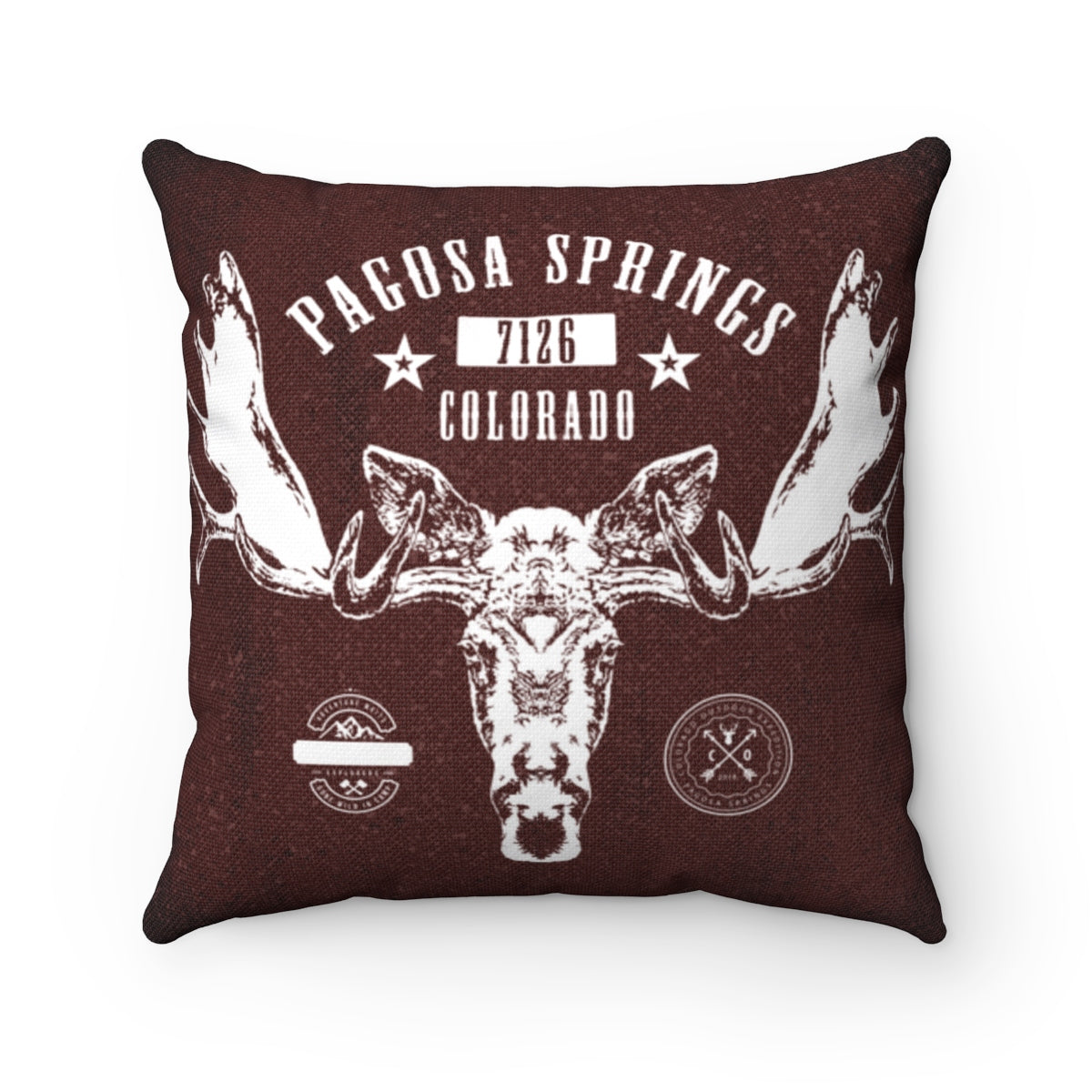 Pagosa Springs Moose Throw Pillow