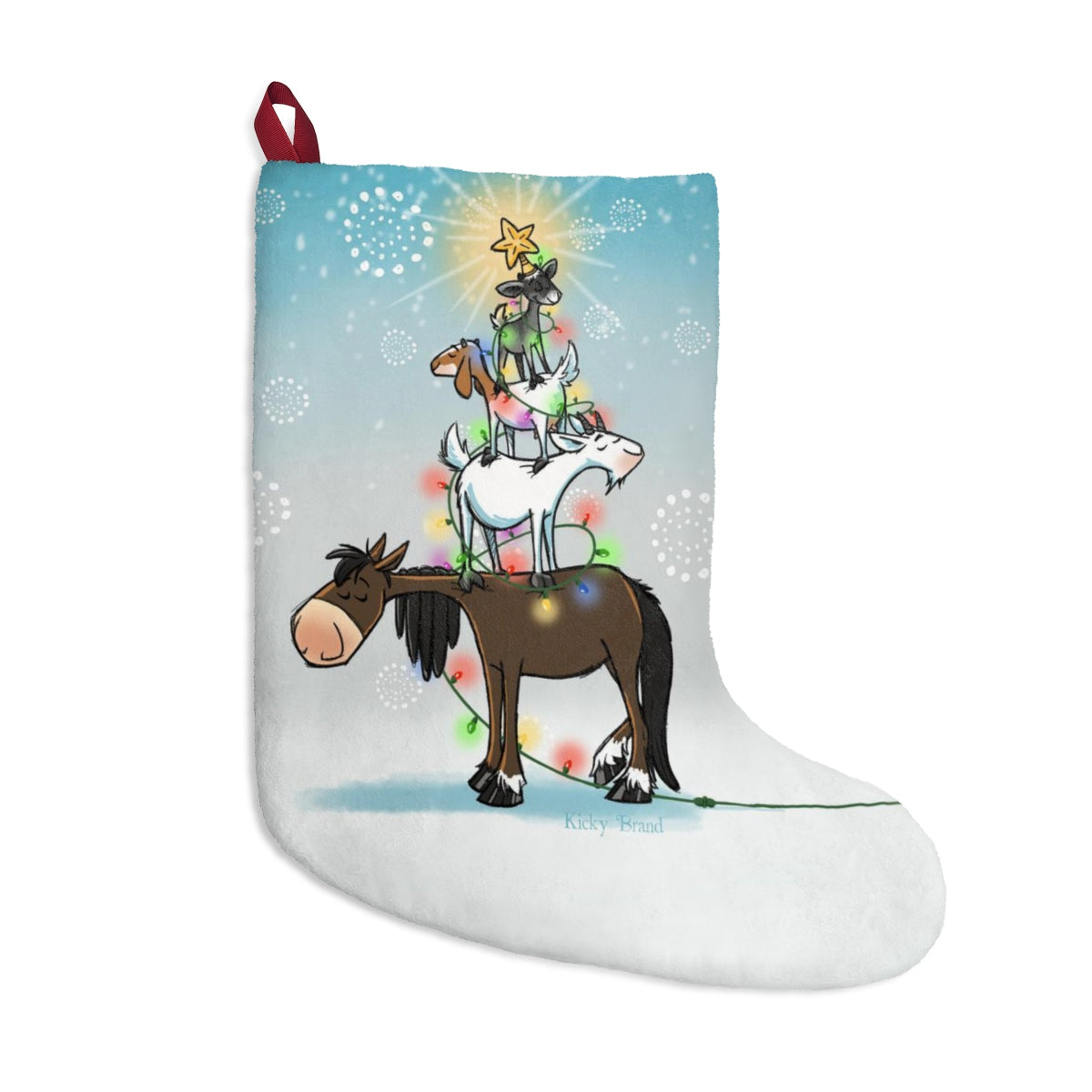 Merry Goatmas Christmas Stocking