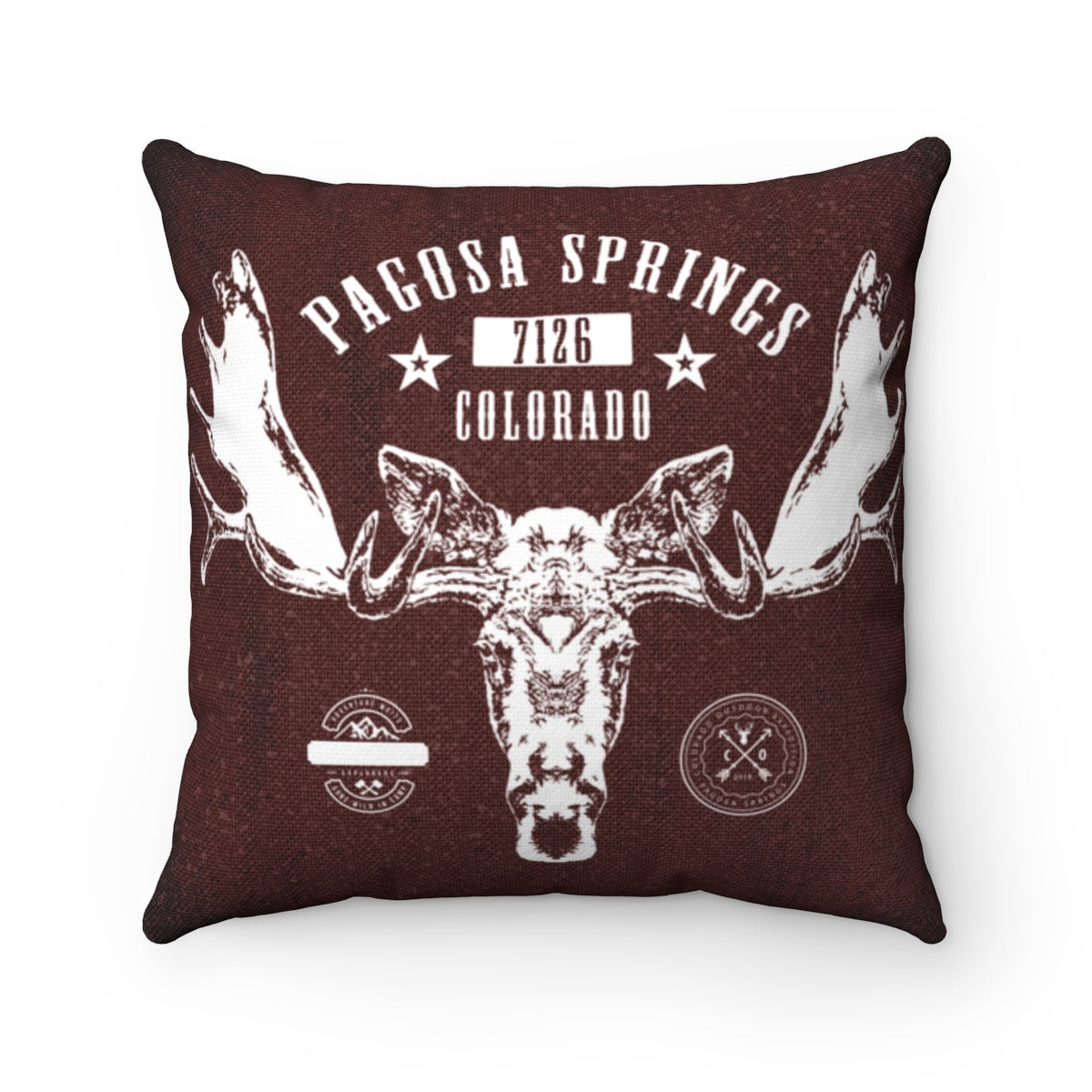 Pagosa Springs Moose Throw Pillow