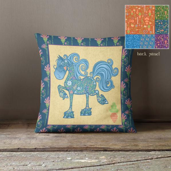 Equifauna Fancy Throw Pillow