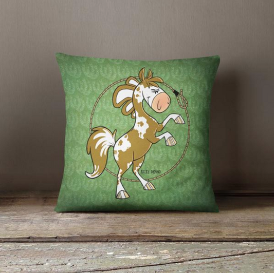 Sport Horse Stallion Throw Pillow